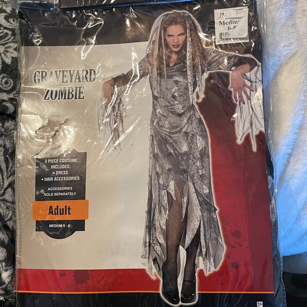 Graveyard zombie dress costume